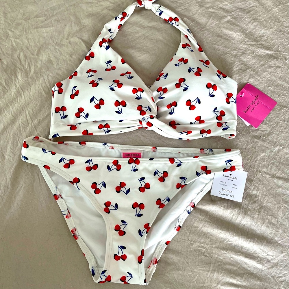 ☪️ SOLD ☪️ Kate Spade Cherry Toss Bikinis Set